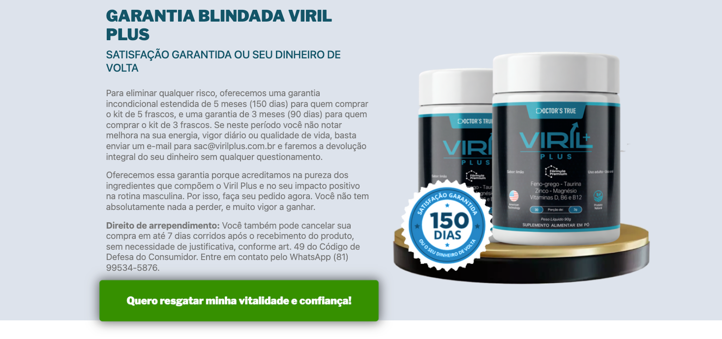 Referência visual de garantia VirilPlus